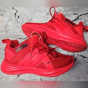 Puma Soft  Slip on sneakers, Children's size 10 (Red Red)